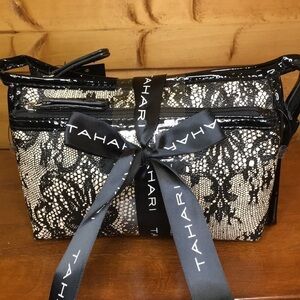 Tahari | 2 pc. Cosmetic Bag Set Lace Print